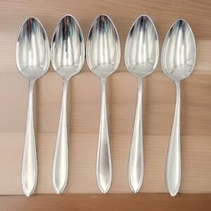WMF Cromargan Germany Stainless Silverware SHADOWPOINT 7.25" Tablespoon Set 5